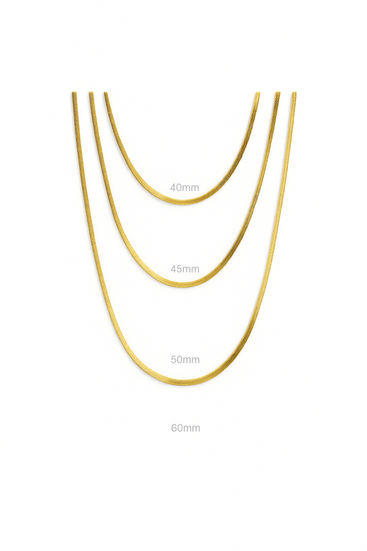 Herringbone Vermeil Necklace